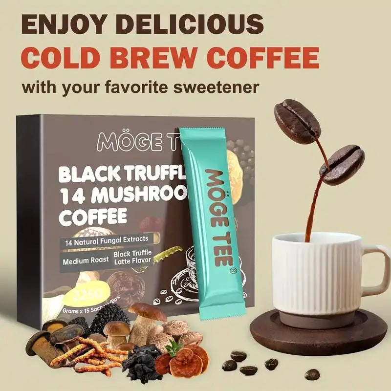 Black Truffle 14-Mushroom Blend Coffee Packets