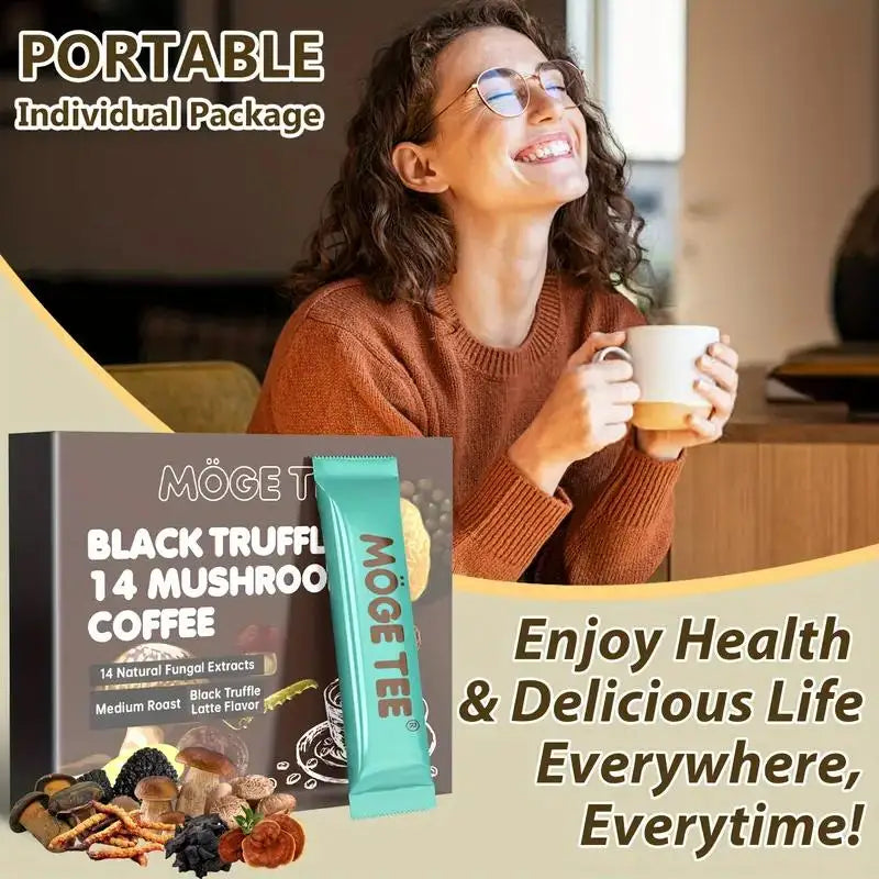 Black Truffle 14-Mushroom Blend Coffee Packets
