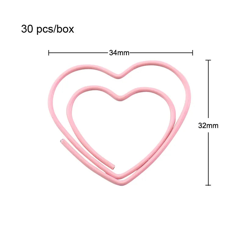 ✨Pink Heart Paperclips✨