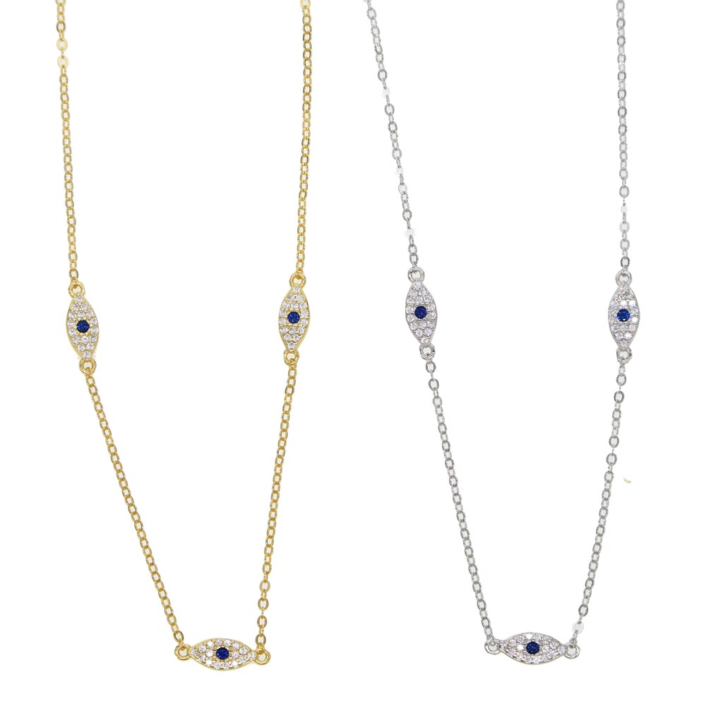 Sterling Silver Evil Eye Necklace