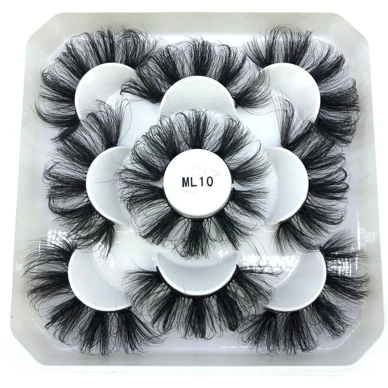 ✨ Wispy Natural 3D Mink Eyelashes (5 Pairs) ✨