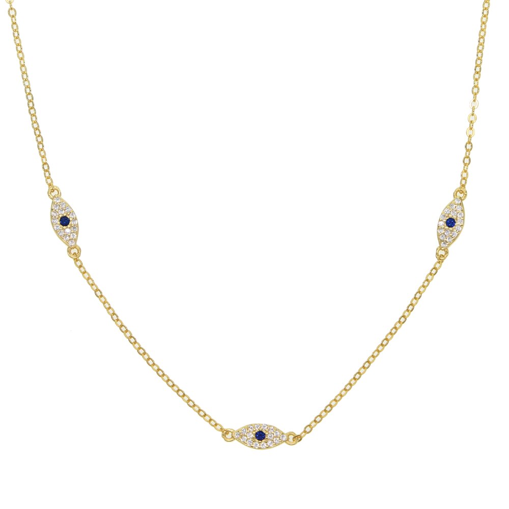 Sterling Silver Evil Eye Necklace
