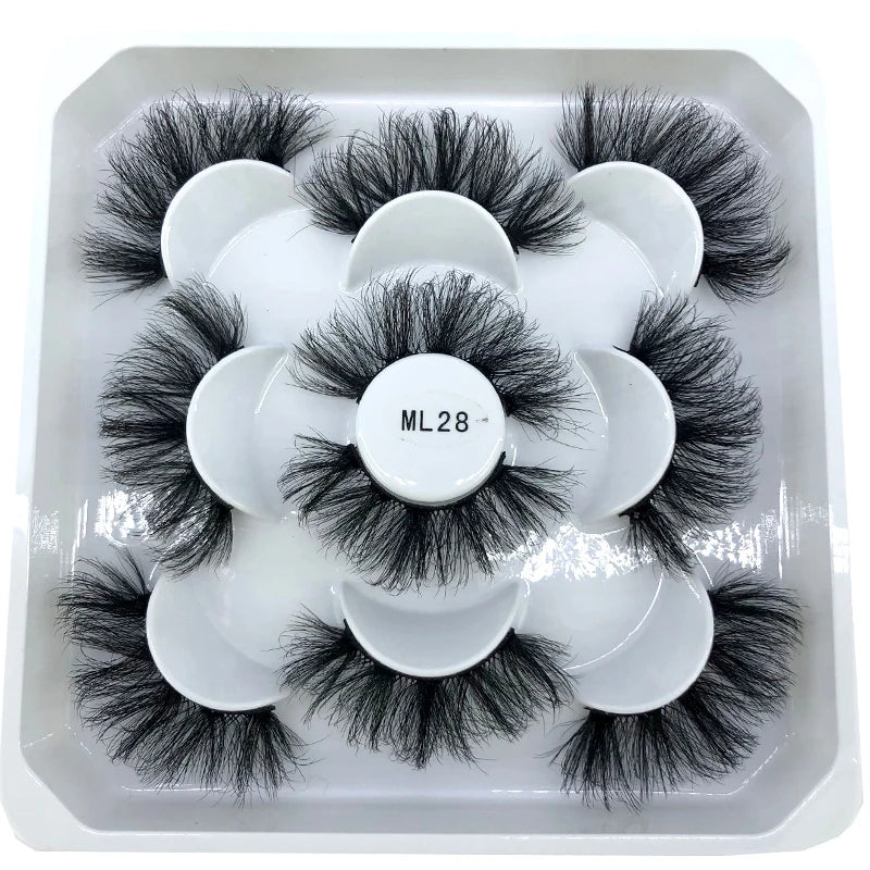 ✨ Wispy Natural 3D Mink Eyelashes (5 Pairs) ✨