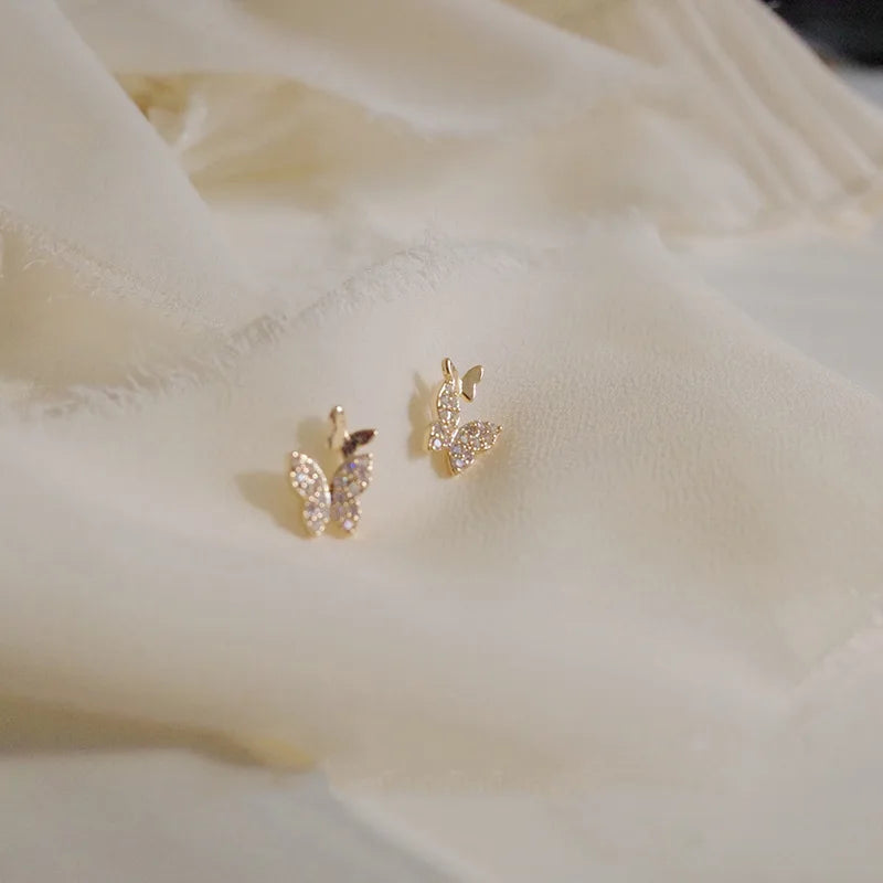 ✨ Crystal Pavé Butterfly Stud Earrings ✨