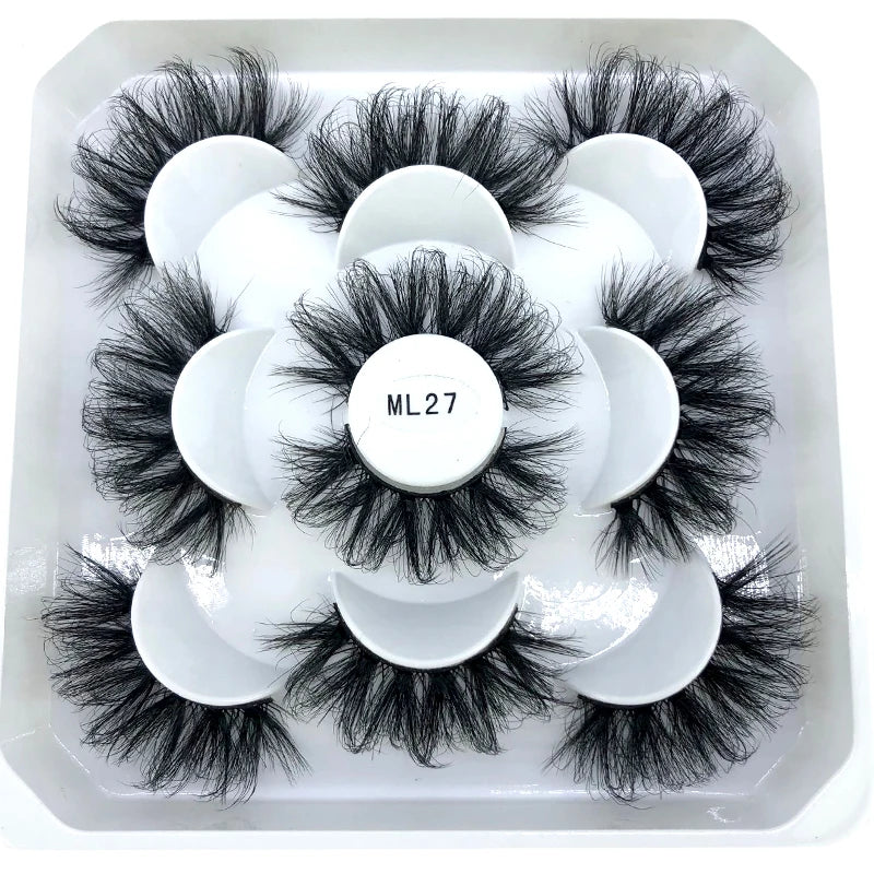 ✨ Wispy Natural 3D Mink Eyelashes (5 Pairs) ✨