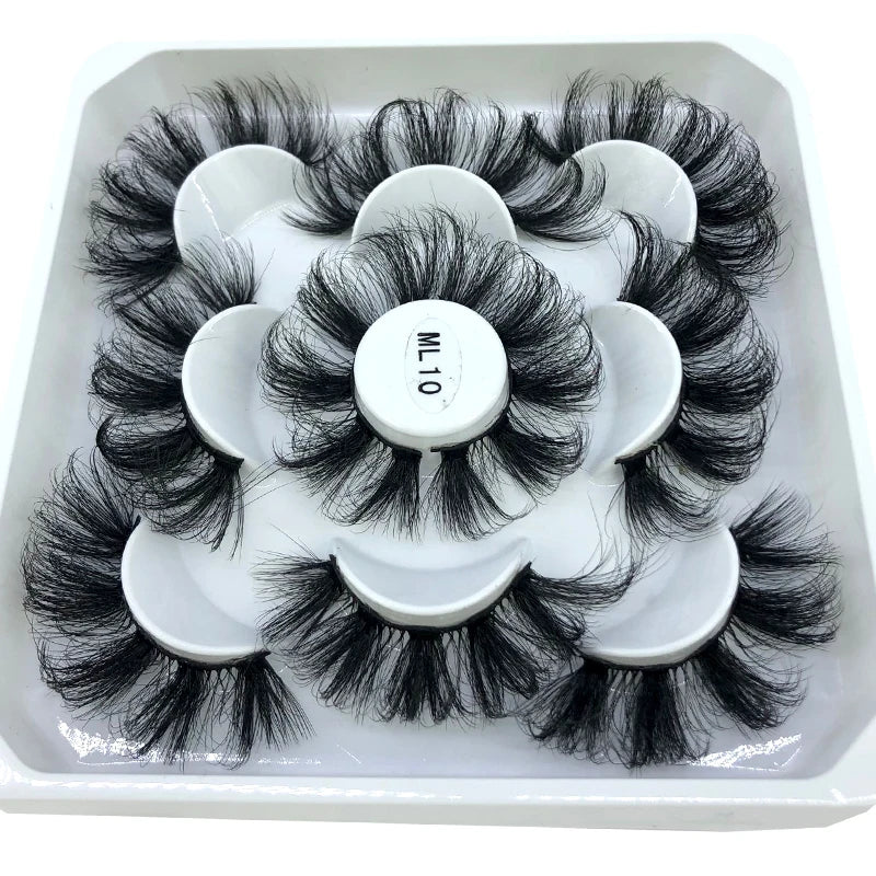 ✨ Wispy Natural 3D Mink Eyelashes (5 Pairs) ✨