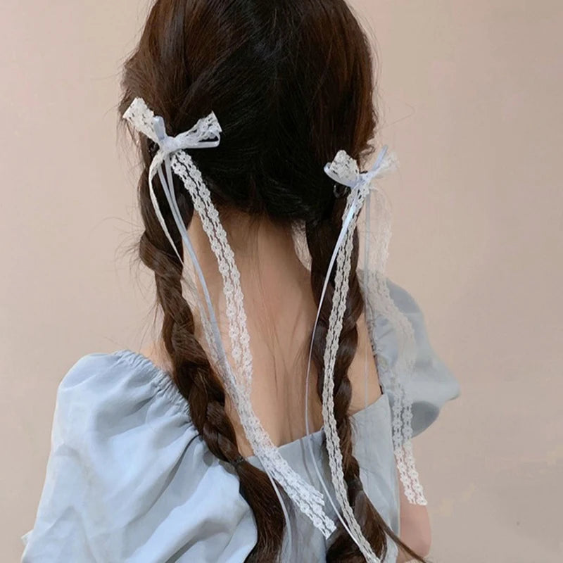 Lace Bow Hairpin