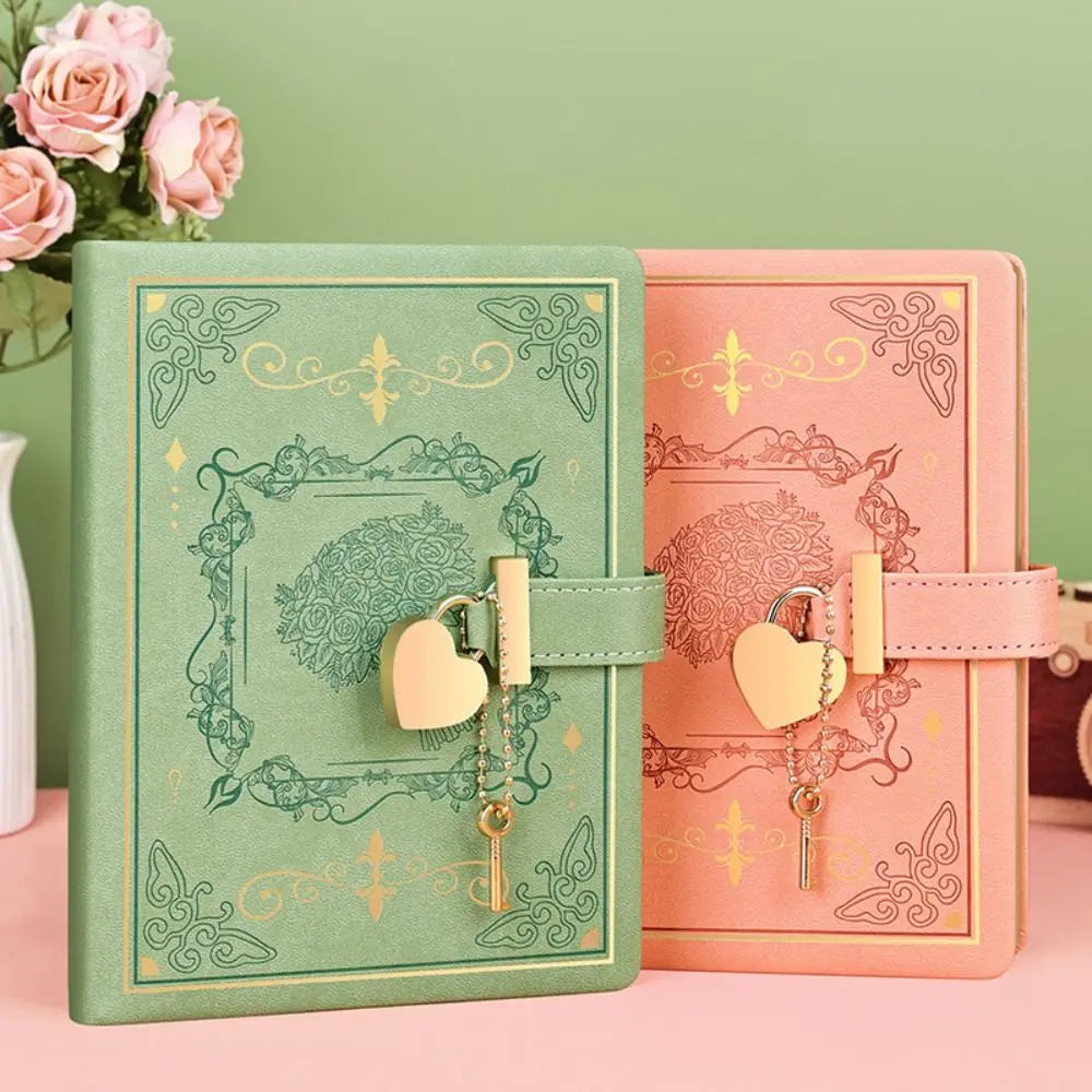 ✨Heart Lock PU Leather Journal✨