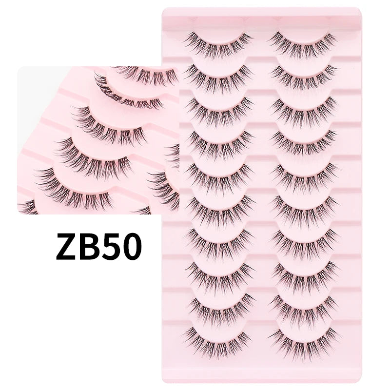 10 Pairs Cat Eye Lashes