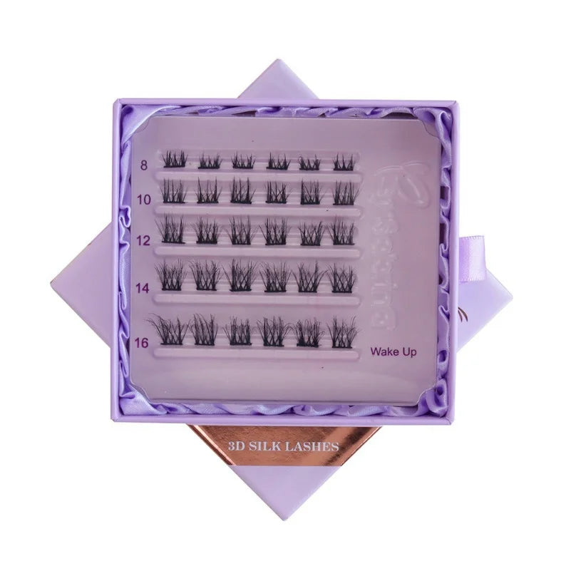 8-16mm Fluffy Silk False Eyelash Clusters