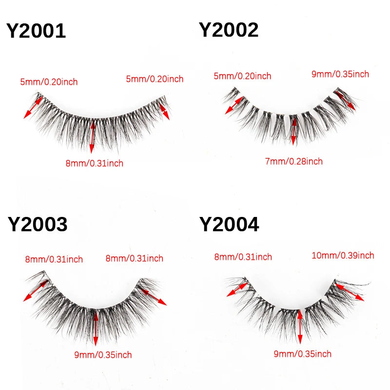 10 Pairs Wispy Strip Eyelashes