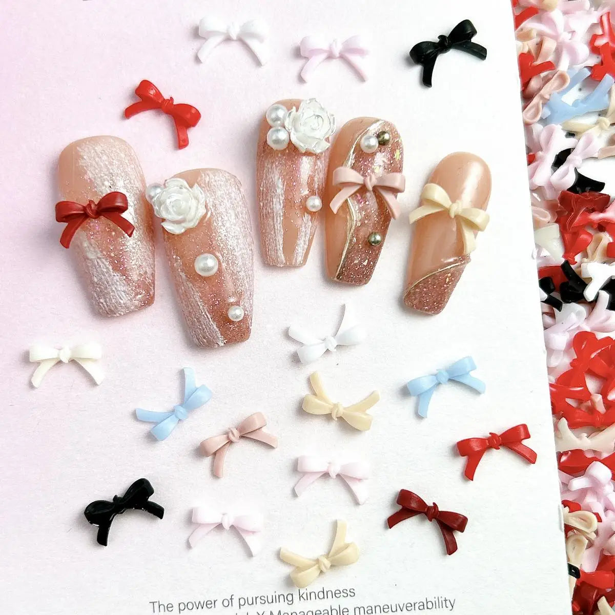 ✨3D Bow Nail Charms (100 Pieces)✨