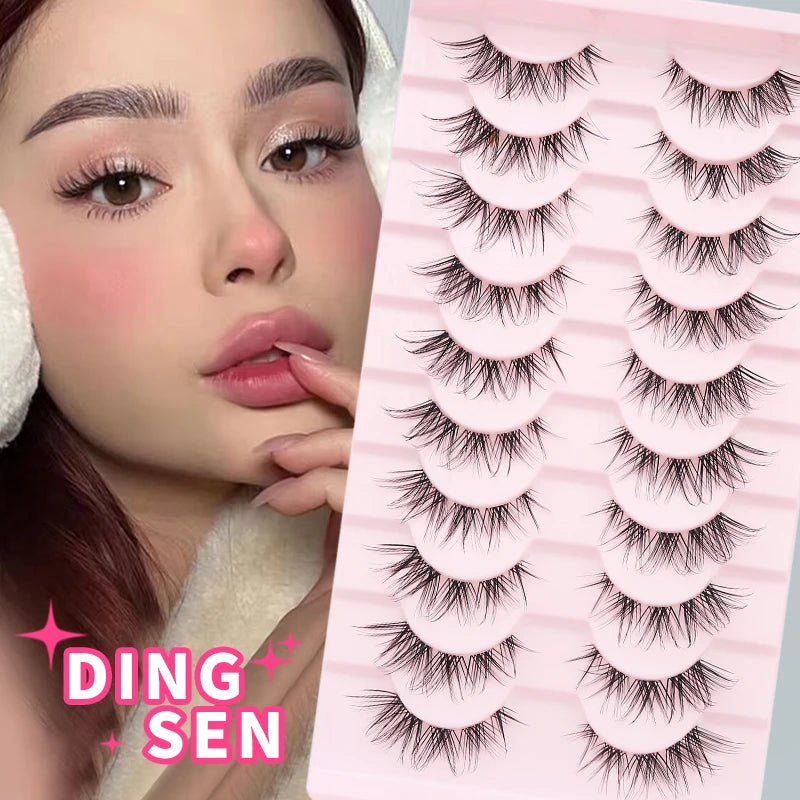 10 Pairs Cat Eye Lashes