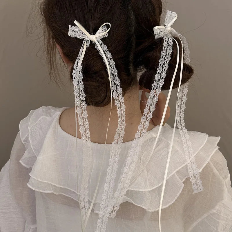 Lace Bow Hairpin