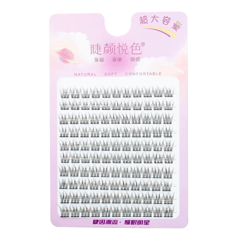 10 Rows Mixed Length Large Cluster Lashes