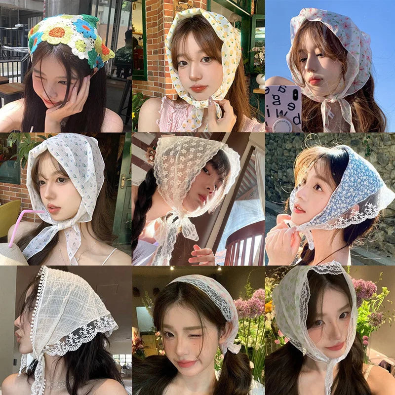 ✨Lace Pastel Hair Scarf✨