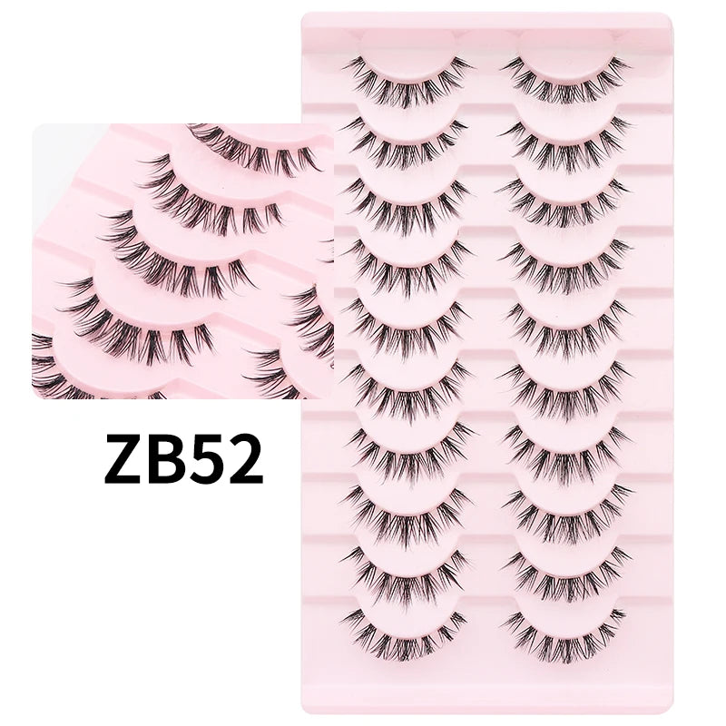 10 Pairs Cat Eye Lashes