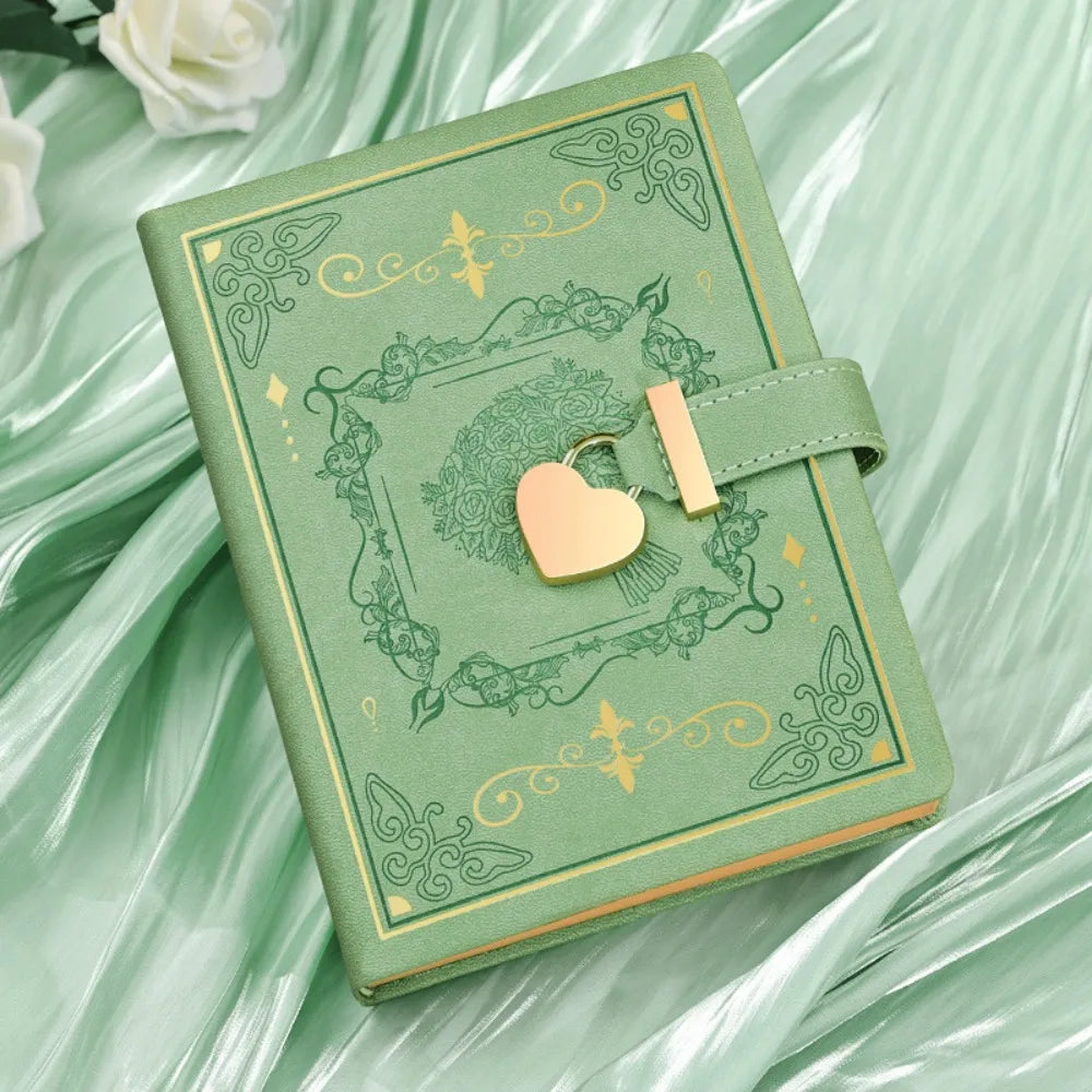 ✨Heart Lock PU Leather Journal✨