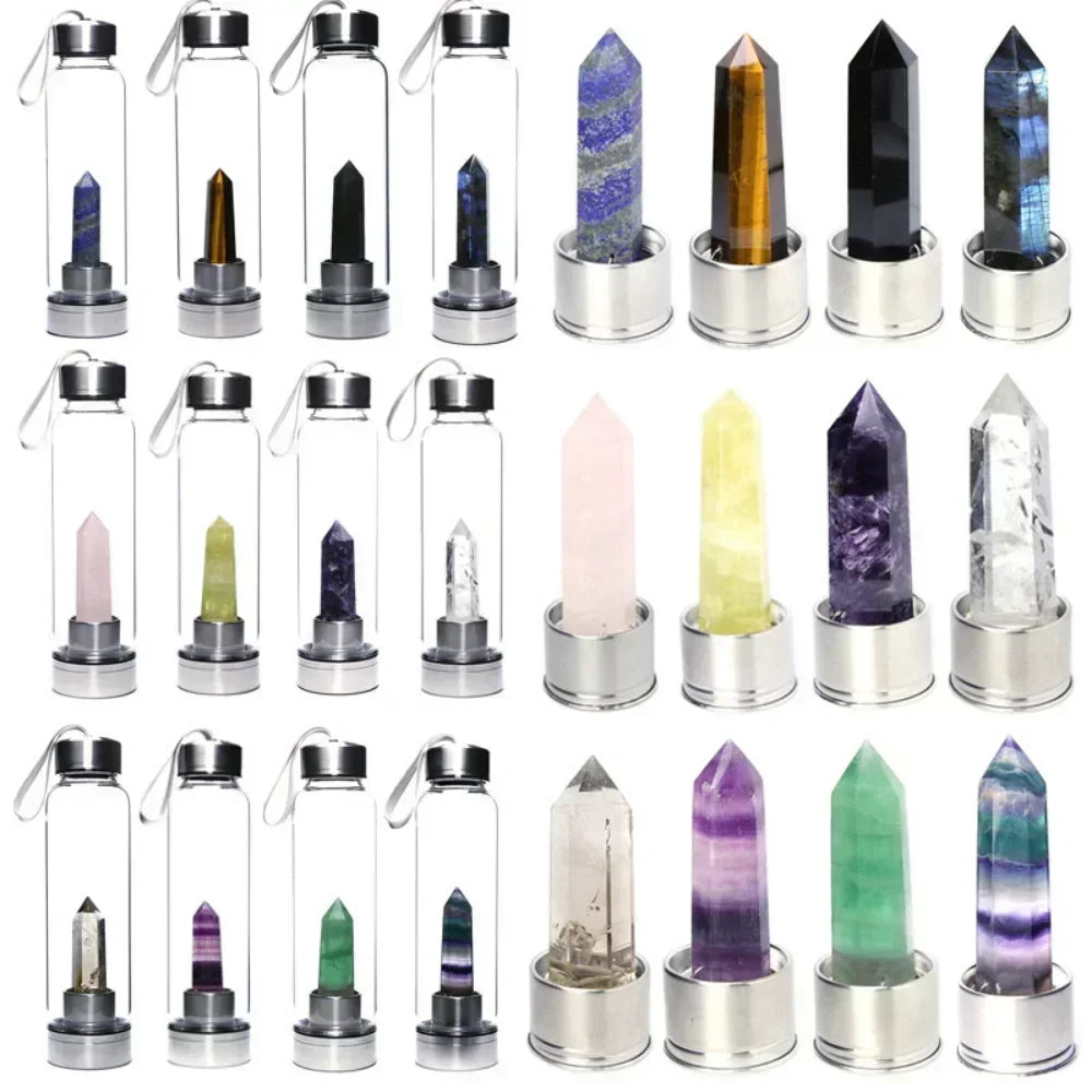 ✨Magic Energy Crystal Glass Water Bottle✨