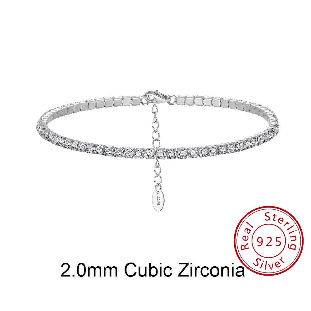 β¨ Sterling Silver Tennis Bracelet β¨