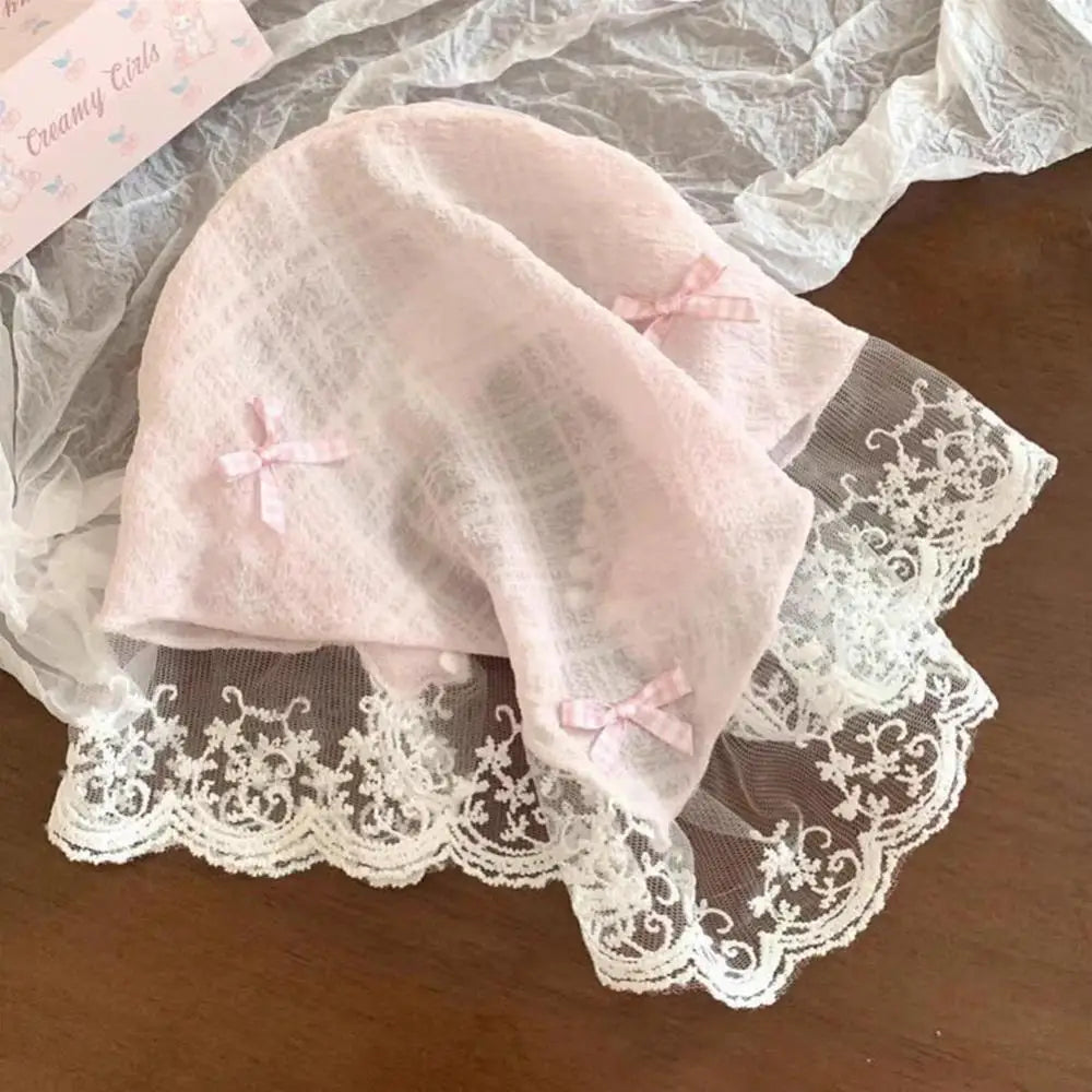 ✨Lace Bow Headscarf✨