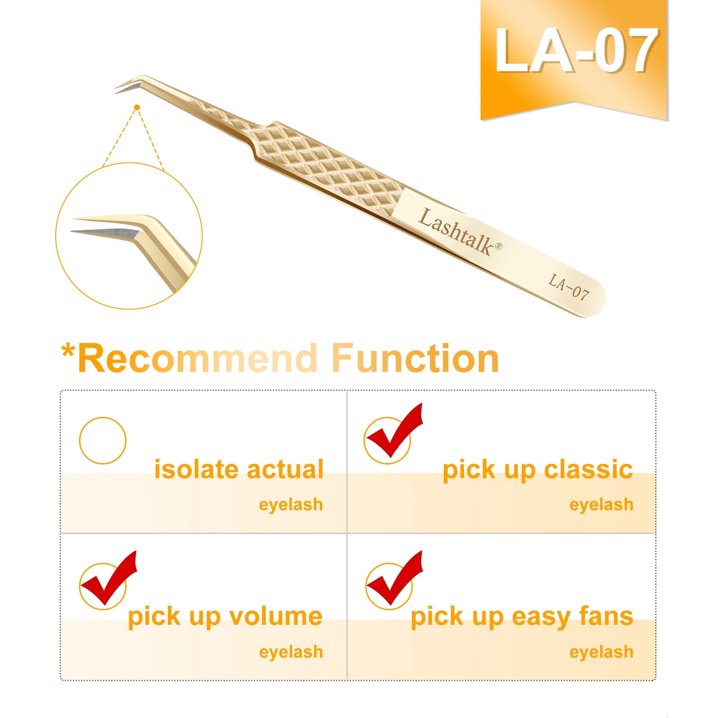 ✨ Golden Lash Extension Tweezers ✨
