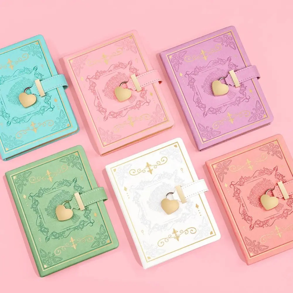 ✨Heart Lock PU Leather Journal✨