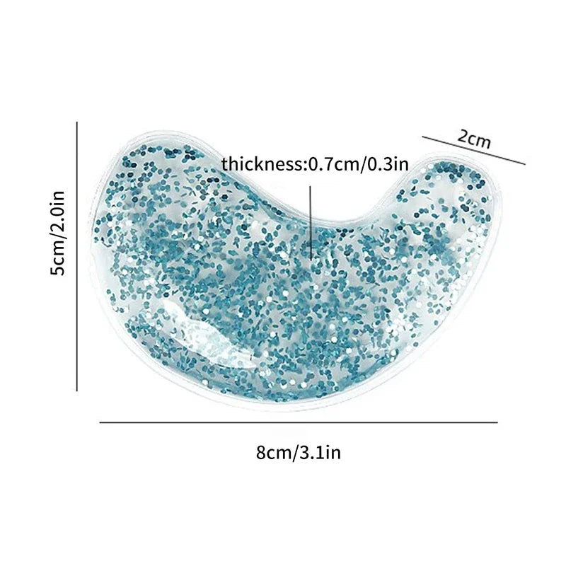 Reusable Glitter Gel Undereye Pads