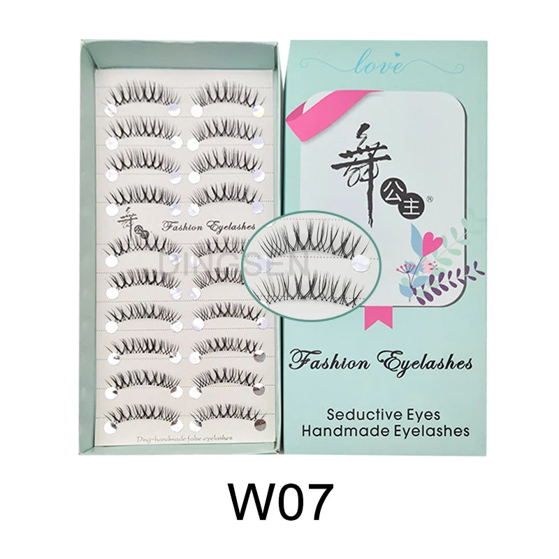 10 Pairs Cat Eye Lashes