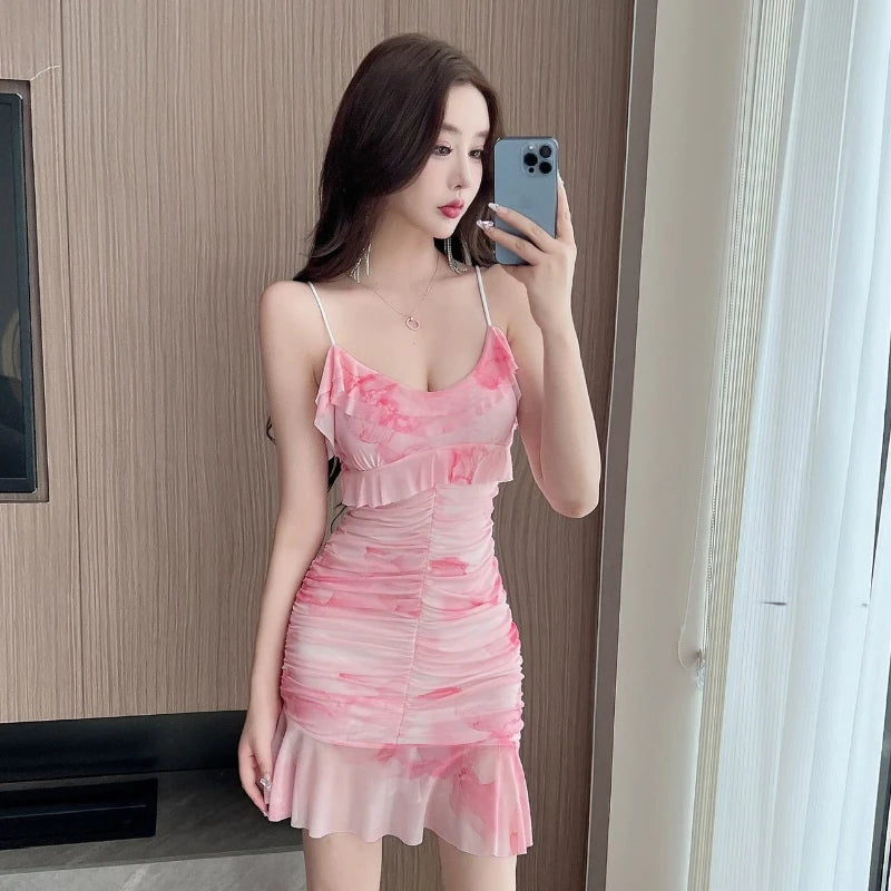 ✨ Pink Cloud Ruffle Dress ✨