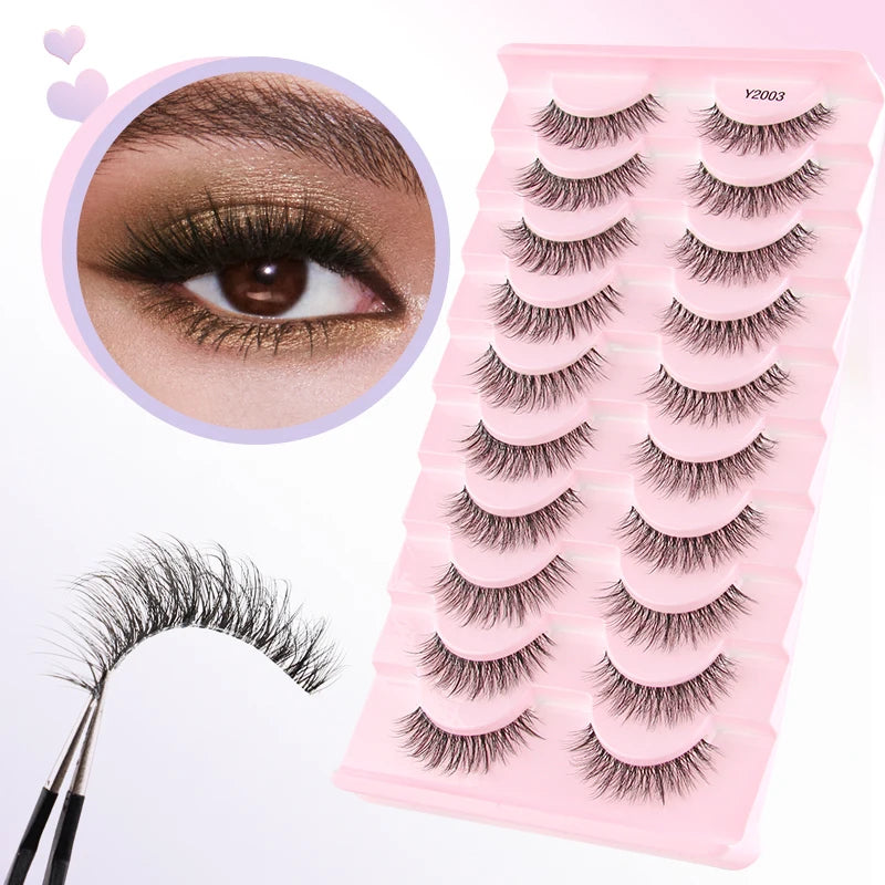 10 Pairs Wispy Strip Eyelashes