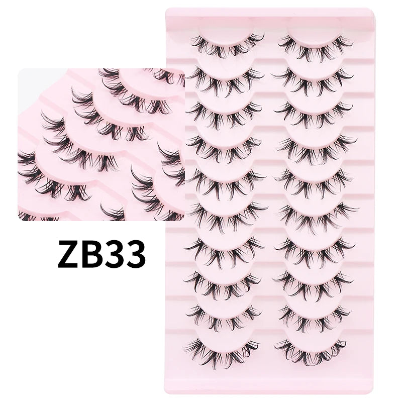 10 Pairs Cat Eye Lashes