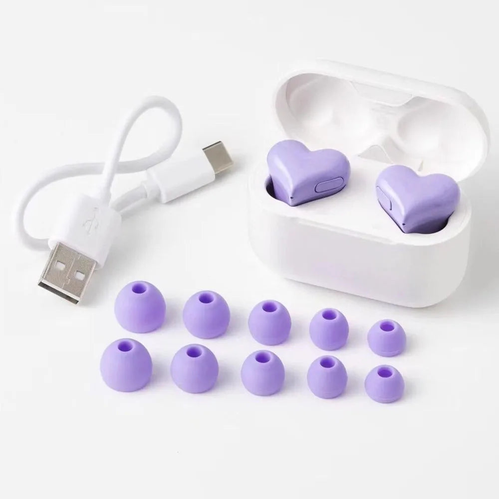 ✨Heart-Shaped Wireless Earbuds & Charging Case✨