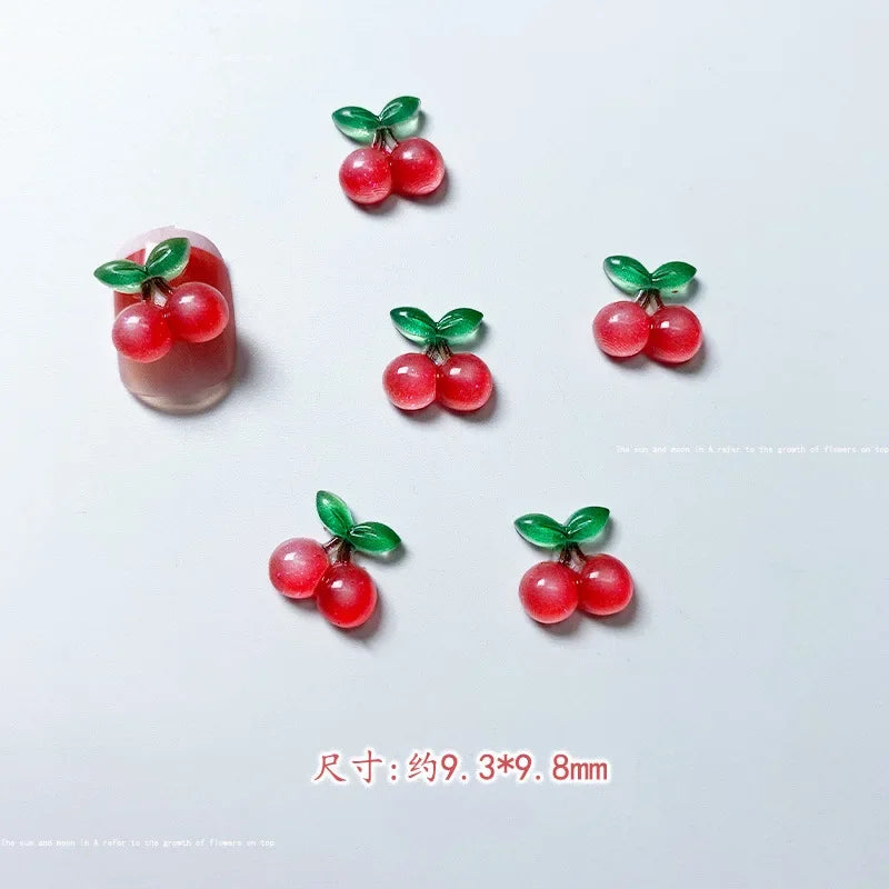 ✨3D Cherry Nail Charms (20 Piece Set)✨