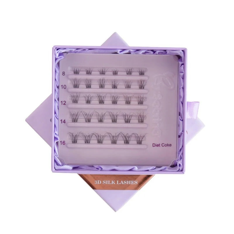 8-16mm Fluffy Silk False Eyelash Clusters