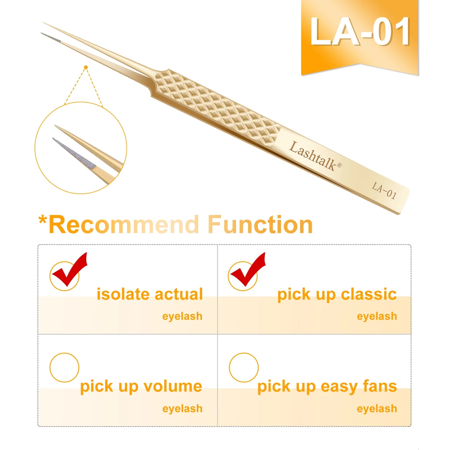 ✨ Golden Lash Extension Tweezers ✨