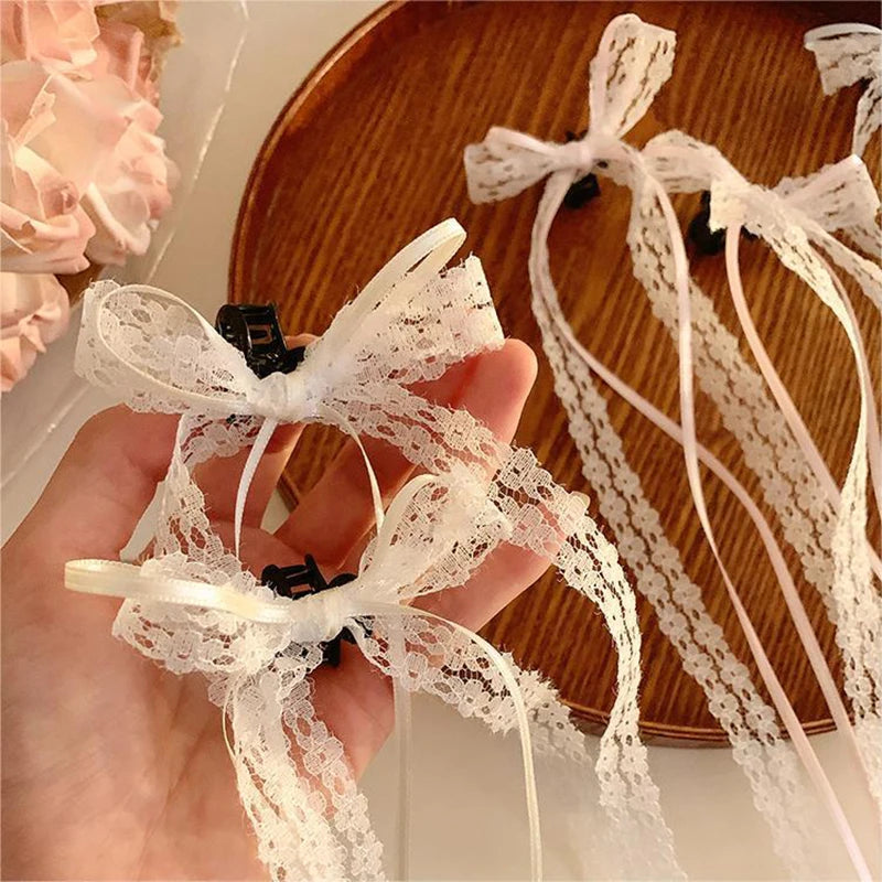 Lace Bow Hairpin