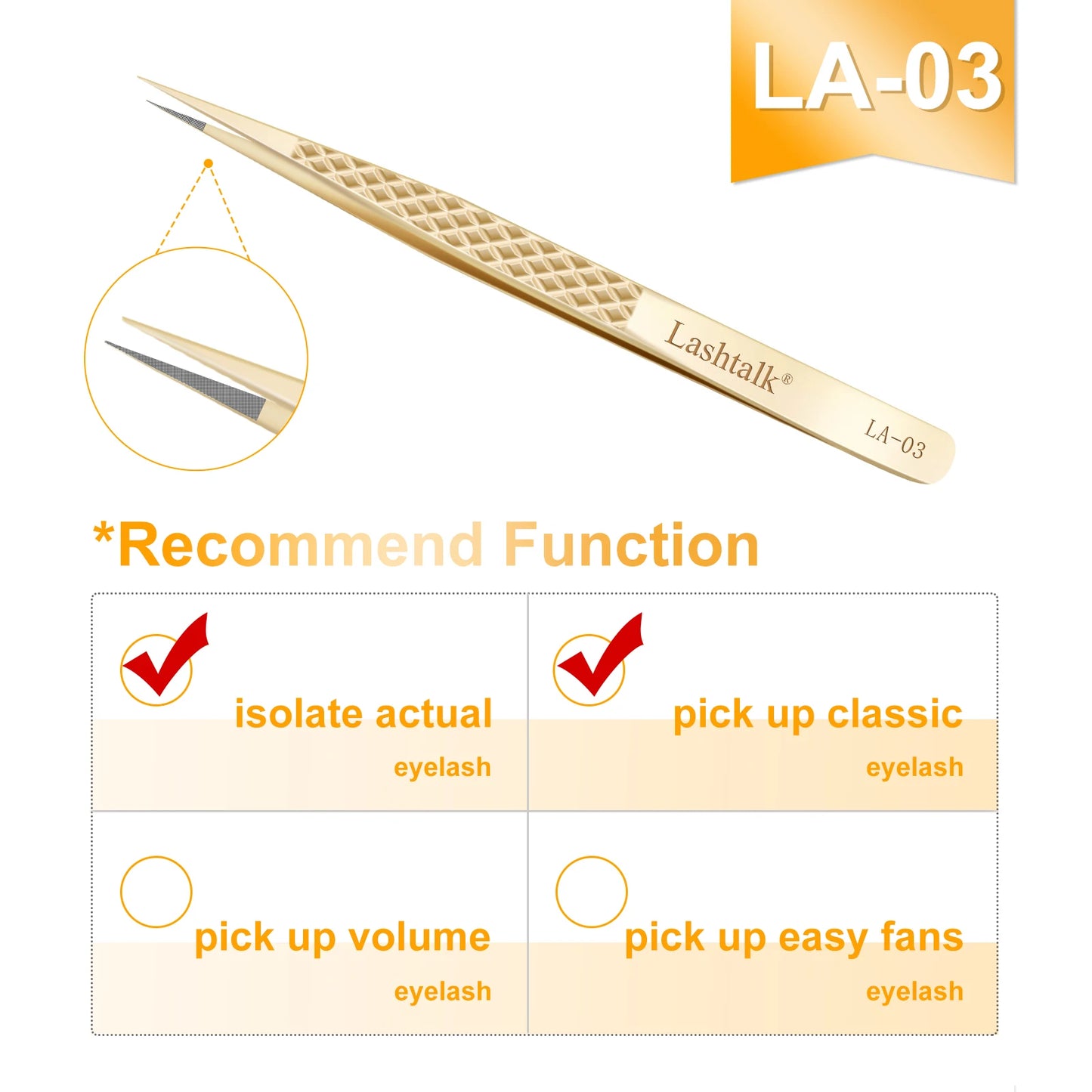 ✨ Golden Lash Extension Tweezers ✨