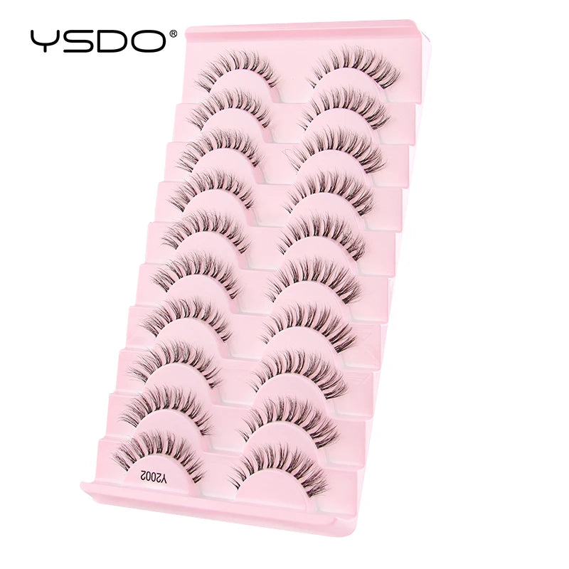 10 Pairs Wispy Strip Eyelashes