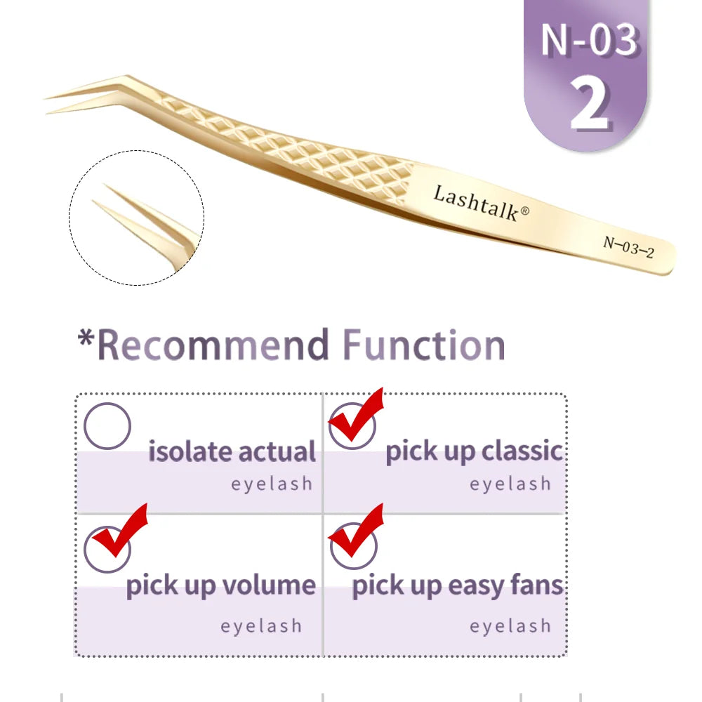 ✨ Golden Lash Extension Tweezers ✨