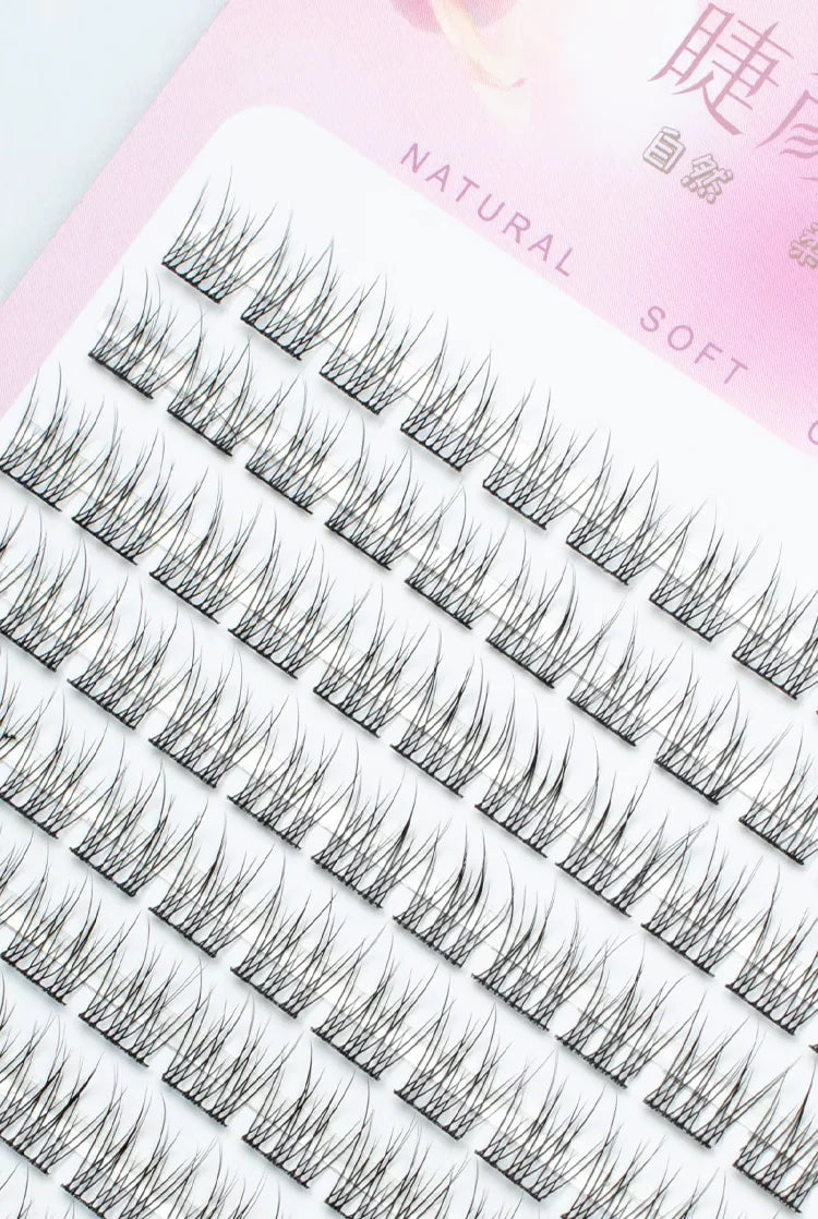 10 Rows Mixed Length Large Cluster Lashes