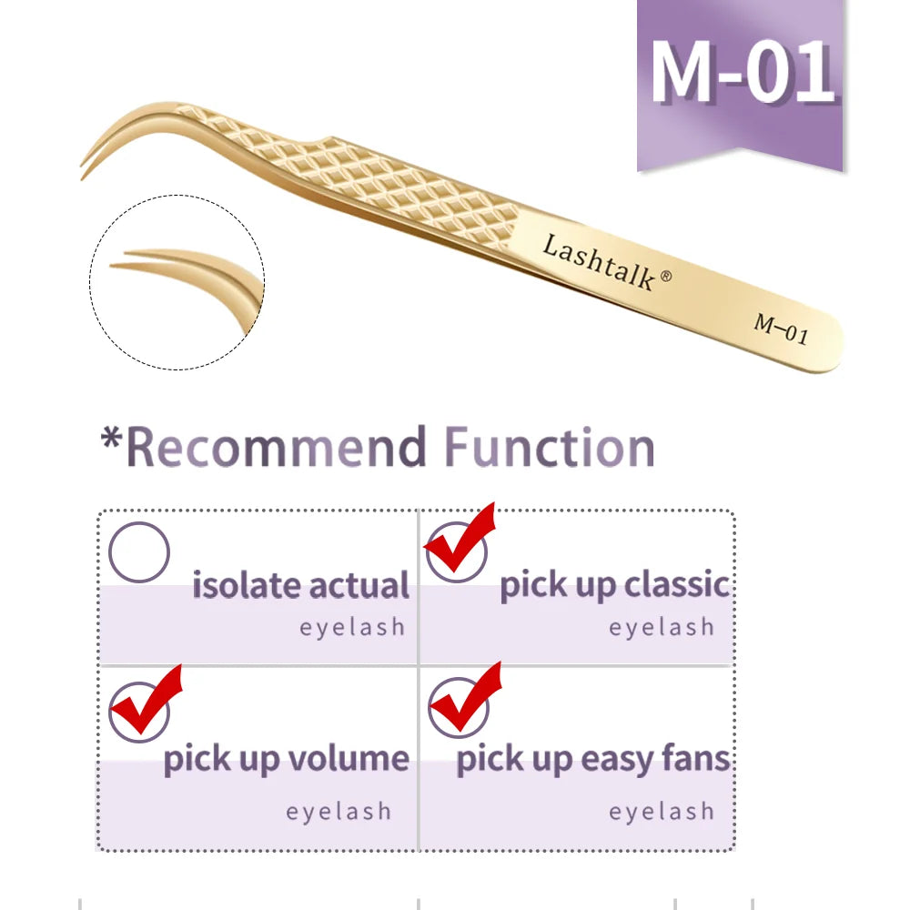 ✨ Golden Lash Extension Tweezers ✨