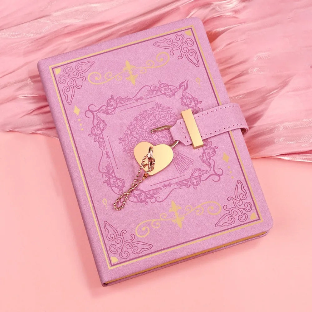 ✨Heart Lock PU Leather Journal✨