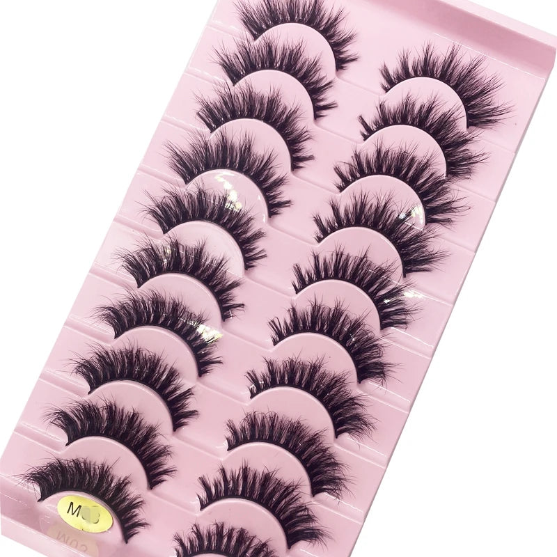 ✨ Cat Eye False Eyelashes (10 Pairs Set) ✨