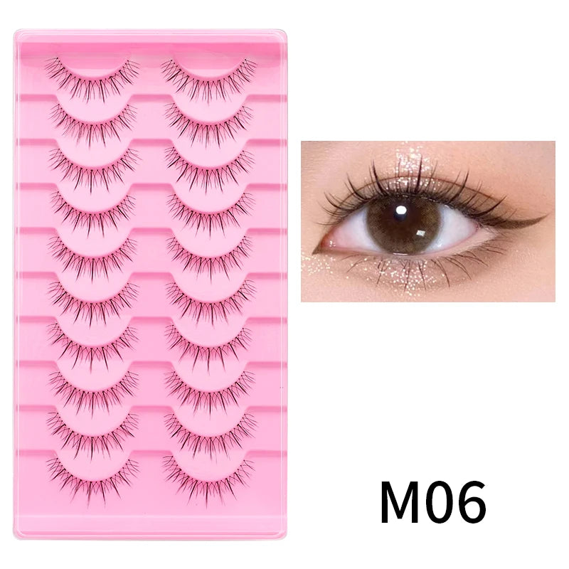10 Pairs Cat Eye Lashes
