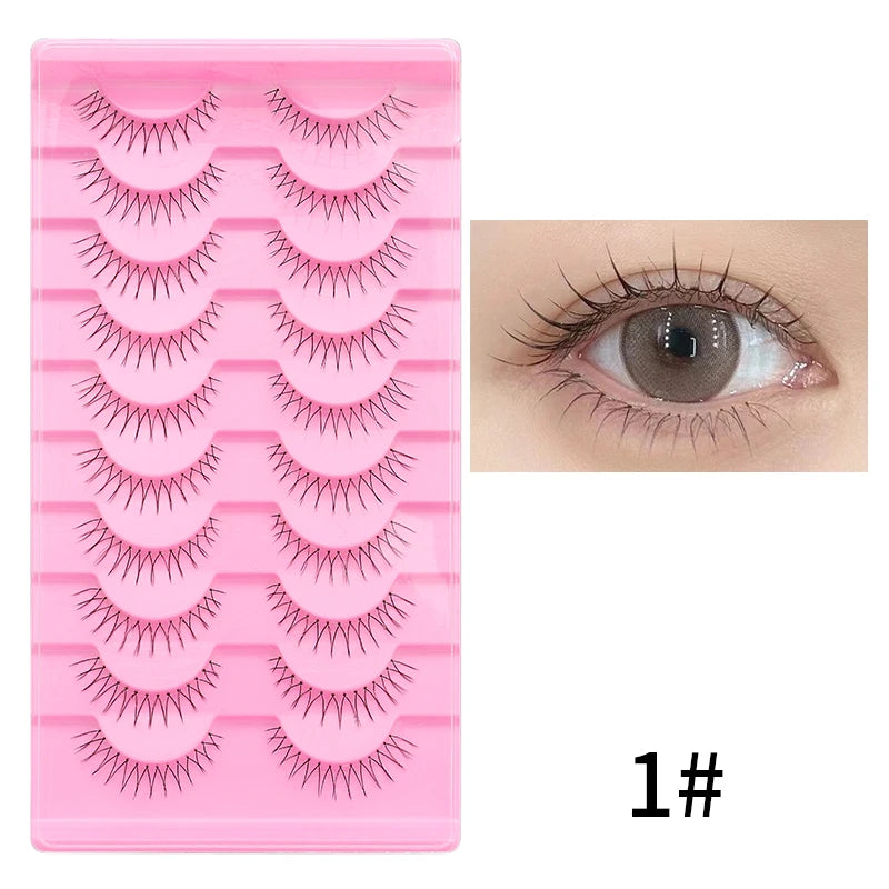 10 Pairs Cat Eye Lashes