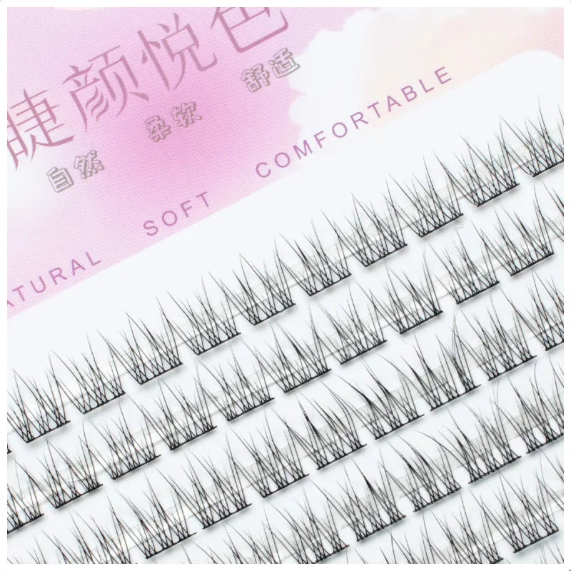 10 Rows Mixed Length Large Cluster Lashes