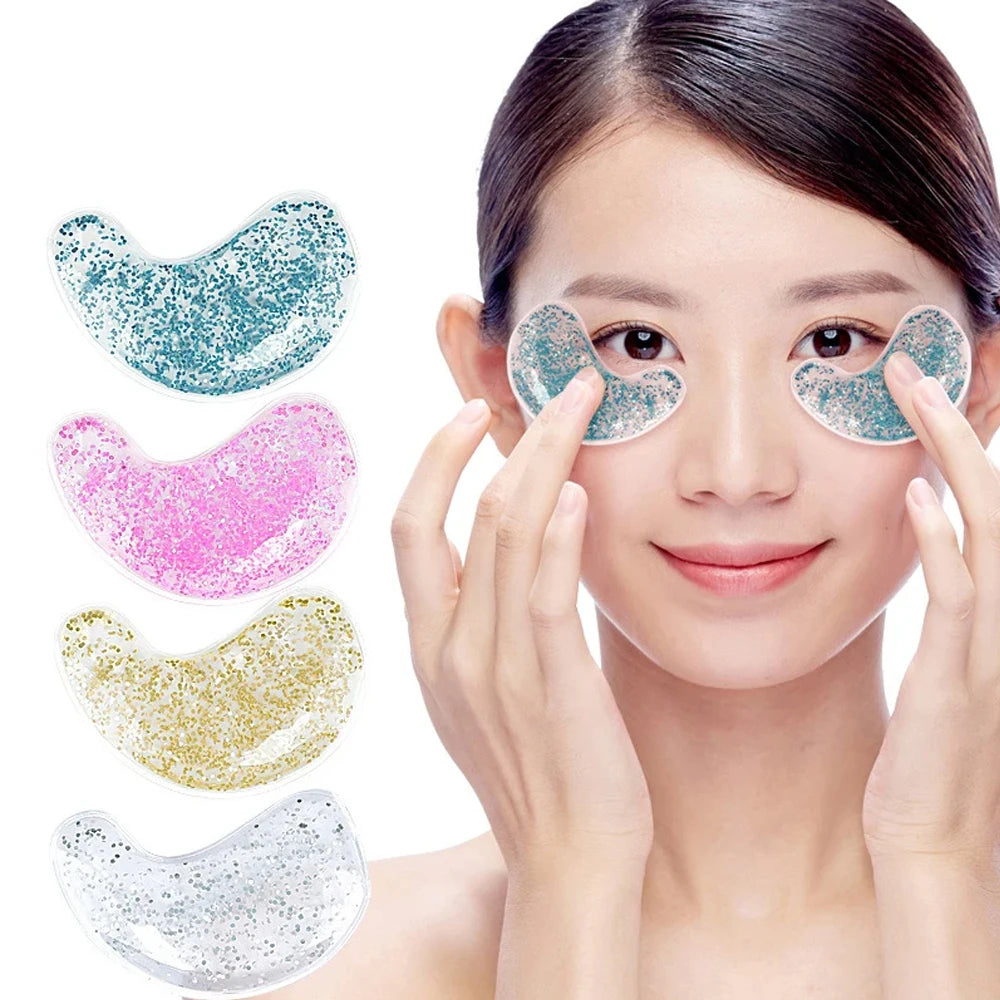 Reusable Glitter Gel Undereye Pads