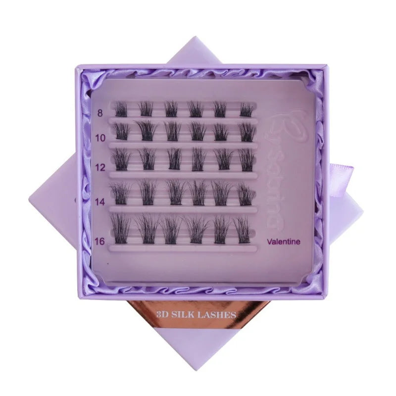 8-16mm Fluffy Silk False Eyelash Clusters