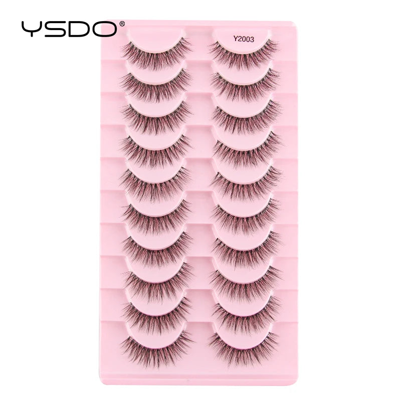 10 Pairs Wispy Strip Eyelashes